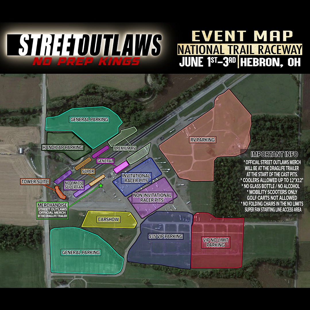 Street Outlaws Event Info National Trail Raceway