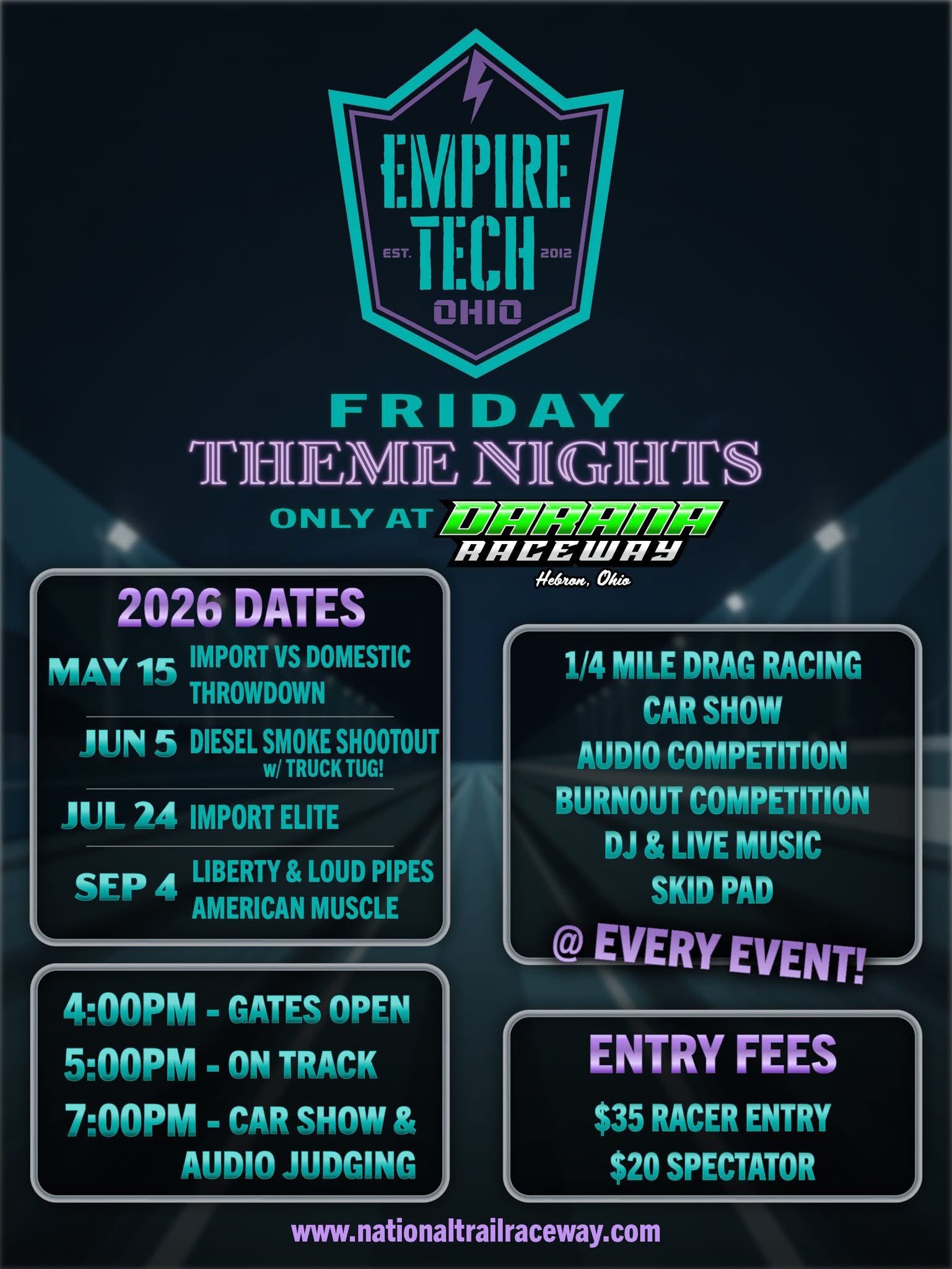 Friday Theme Events